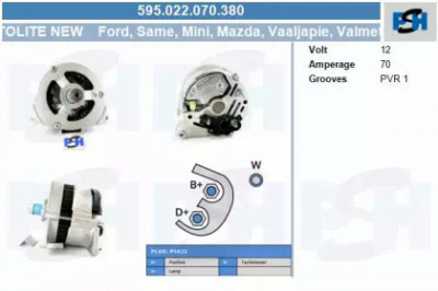 CV PSH 595022070380 -  Генератор